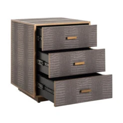 Nachtkastje Slangenleer Met Goud -BEPUREHOME Winkel 7534 4