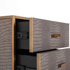 Nachtkastje Slangenleer Met Goud -BEPUREHOME Winkel 7534 6