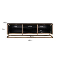 Tv-meubel Slangenleer Met Goud -BEPUREHOME Winkel 7536 5