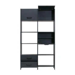 BePureHome Moderne Vakkenkast Mat Zwart -BEPUREHOME Winkel bepure legacy moderne vakkenkast mat zwart 03