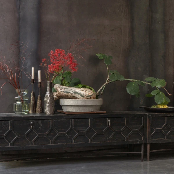 BePureHome Vintage Tv-meubel Zwart Hout - Afbeelding 2