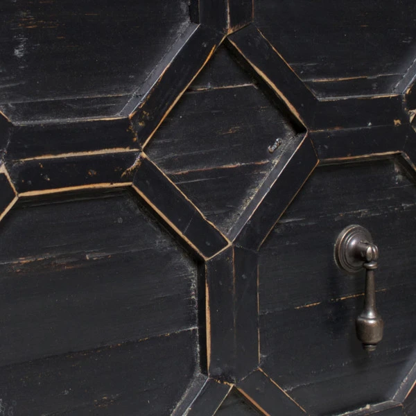 BePureHome Vintage Wandkast Zwart Hout - Afbeelding 5