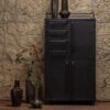 BePureHome Zwarte Kast Op Wielen -BEPUREHOME Winkel bepurehome black beauty zwarte kast op wielen 03 1