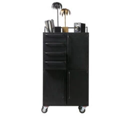 BePureHome Zwarte Kast Op Wielen 15 BePureHome Zwarte Kast Op Wielen -BEPUREHOME Winkel bepurehome black beauty zwarte kast op wielen 04