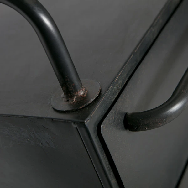 BePureHome Zwarte Kast Op Wielen 8 BePureHome Zwarte Kast Op Wielen - Afbeelding 6