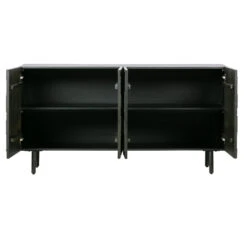 BePureHome Zwart Dressoir Houtsnijwerk -BEPUREHOME Winkel bepurehome counter zwart dressoir houtsnijwerk 01