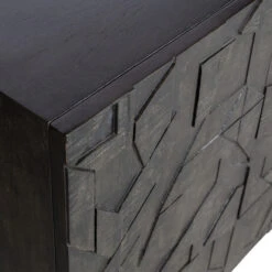 BePureHome Zwart Dressoir Houtsnijwerk -BEPUREHOME Winkel bepurehome counter zwart dressoir houtsnijwerk 07