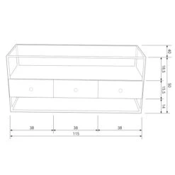 BePureHome Gouden Tv-meubel Met Glas -BEPUREHOME Winkel bepurehome depart gouden tv meubel met glas 08