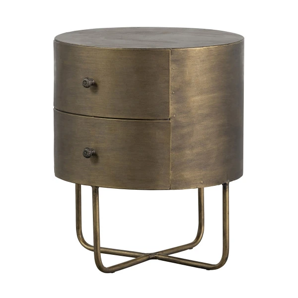 BePureHome Rond Nachtkastje Goud 3 BePureHome Rond Nachtkastje Goud