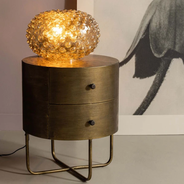 BePureHome Rond Nachtkastje Goud 4 BePureHome Rond Nachtkastje Goud - Afbeelding 2