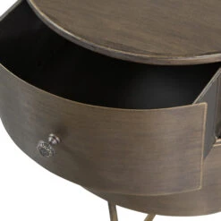 BePureHome Rond Nachtkastje Goud 16 BePureHome Rond Nachtkastje Goud -BEPUREHOME Winkel bepurehome glossy rond nachtkastje goud 07