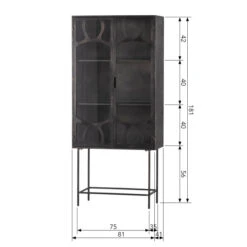BePureHome Metalen Vitrinekast 19 BePureHome Metalen Vitrinekast -BEPUREHOME Winkel bepurehome gracious metalen vitrinekast 09