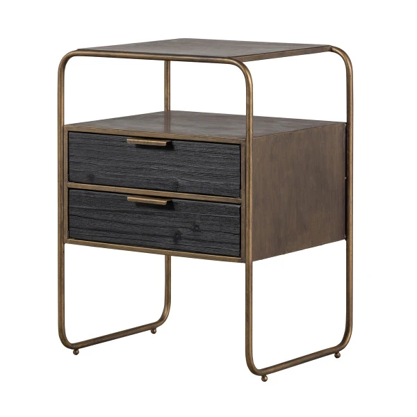 BePureHome Nachtkastje Met 2 Lades 4 BePureHome Nachtkastje Met 2 Lades - Afbeelding 2