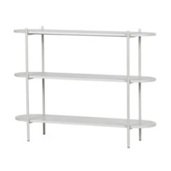 BePureHome Witte Stellingkast Ovaal -BEPUREHOME Winkel bepurehome tender witte stellingkast ovaal 3