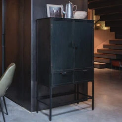 BePureHome IJzeren Wandkast Zwart -BEPUREHOME Winkel bepurehome wish ijzeren wandkast zwart 2