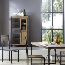 Wandkast Sheesham Hout -BEPUREHOME Winkel bergkast met laden lavis havel 06 800x800 1