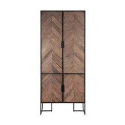 Zwarte Kast Met Visgraat Deuren -BEPUREHOME Winkel bergkast met een visgraat patroon dtp home criss cross 03