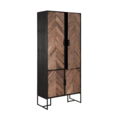 Zwarte Kast Met Visgraat Deuren -BEPUREHOME Winkel bergkast met een visgraat patroon dtp home criss cross 05