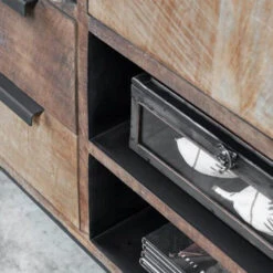 Hoog Dressoir Teak Hout -BEPUREHOME Winkel d bodhi odeon hoog dressoir van teakhout 05