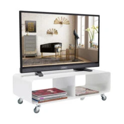 Verrijdbaar Tv Meubel Wit -BEPUREHOME Winkel design tv meubel mobil wit 03