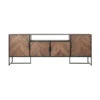 TV-dressoir Zwart Met Visgraat 1 TV-dressoir Zwart Met Visgraat -BEPUREHOME Winkel dressoir met visgraat patroon deuren dtp home criss cross 01