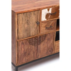 Houten Dressoir Met Koeienhuid -BEPUREHOME Winkel dressoir rodeo kare design 02 800x800 1