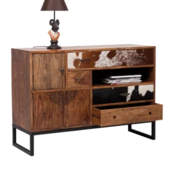 Houten Dressoir Met Koeienhuid -BEPUREHOME Winkel dressoir rodeo kare design 06 800x800 1