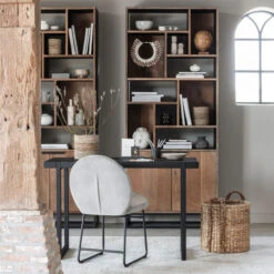 Hoge Vakkenkast Teakhout 17 Hoge Vakkenkast Teakhout -BEPUREHOME Winkel dtp home cosmo hoge vakkenkast teakhout 04