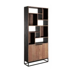 Hoge Vakkenkast Teakhout 12 Hoge Vakkenkast Teakhout -BEPUREHOME Winkel dtp home cosmo hoge vakkenkast teakhout 06