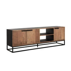 Tv-meubel Zwart Teak 6 Tv-meubel Zwart Teak -BEPUREHOME Winkel dtp home cosmo houten tv meubel 02