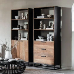 Teak Boekenkast Met Deuren 16 Teak Boekenkast Met Deuren -BEPUREHOME Winkel dtp home cosmo teak boekenkast met deuren 02