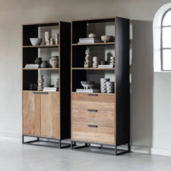 Teak Boekenkast Met Deuren 15 Teak Boekenkast Met Deuren -BEPUREHOME Winkel dtp home cosmo teak boekenkast met deuren 05