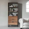 Teak Boekenkast Met Lades -BEPUREHOME Winkel dtp home cosmo teak boekenkast met lades 08