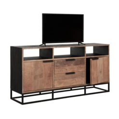Tv-dressoir Teak Hout -BEPUREHOME Winkel dtp home cosmo teakhouten tv dressoir 02