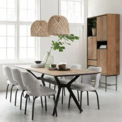 Hoge Teak Kast Met Vakken -BEPUREHOME Winkel dtp home metropole hoge teak kast met vakken 010