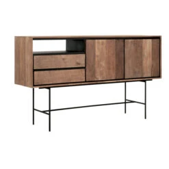 Hoog Dressoir Teak Hout 160 Cm