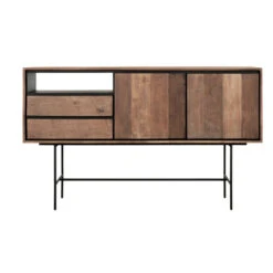 Hoog Dressoir Teak Hout 160 Cm -BEPUREHOME Winkel dtp home metropole hoog dressoir van teak 160 cm 02
