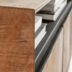 Hoog Dressoir Teak Hout 200 Cm -BEPUREHOME Winkel dtp home metropole hoog dressoir van teak 200 cm 05