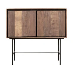 Hoog Dressoir Teakhout 100 Cm -BEPUREHOME Winkel dtp home metropole hoog smal dressoir van teak 02