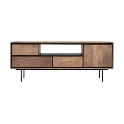 Tv-meubel Teak Hout -BEPUREHOME Winkel dtp home metropole modern tv meubel teak hout 02
