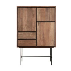 Moderne Wandkast Teakhout -BEPUREHOME Winkel dtp home metropole moderne wandkast teakhout 02