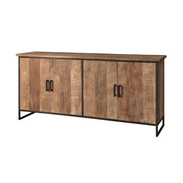 Groot Teak Dressoir 6 Groot Teak Dressoir - Afbeelding 4