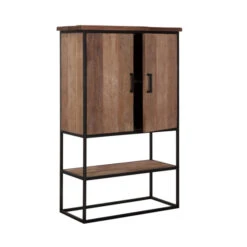 Bergkast Teakhout Small -BEPUREHOME Winkel dtp home timeless wandkast beam smal 02