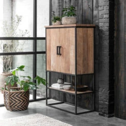 Bergkast Teakhout Small -BEPUREHOME Winkel dtp home timeless wandkast beam smal 04