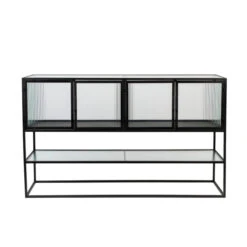 Dressoir Met Ribbel Glas