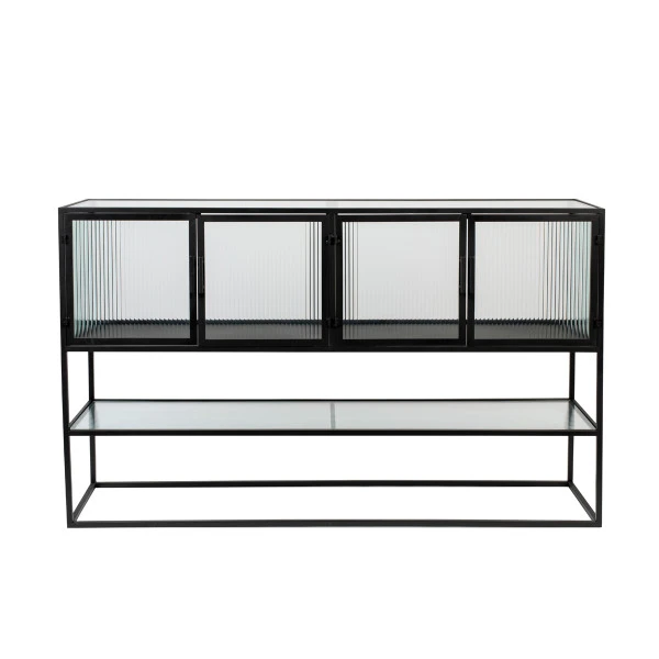 Dressoir Met Ribbel Glas 2 Dressoir Met Ribbel Glas