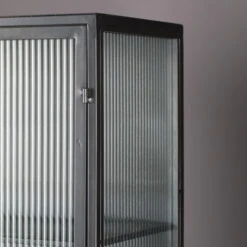 Ribbelglas Vitrinekast -BEPUREHOME Winkel dutchbone boli ribbelglas vitrinekast 5