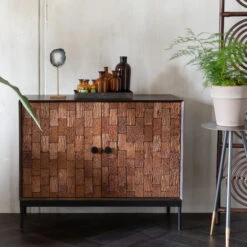 Smal Dressoir Houtsnijwerk 14 Smal Dressoir Houtsnijwerk -BEPUREHOME Winkel dutchbone chisel mangohout dressoir met snijwerk 03