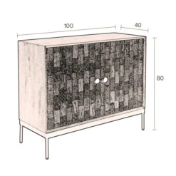 Smal Dressoir Houtsnijwerk 21 Smal Dressoir Houtsnijwerk -BEPUREHOME Winkel dutchbone chisel mangohout dressoir met snijwerk 10
