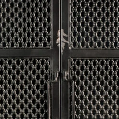 Vintage Wandkast Zwart Metaal -BEPUREHOME Winkel dutchbone denver hoge zwart metalen wandkast 05